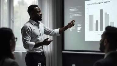 boardroom meeting with charts