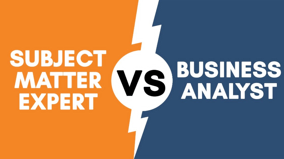 Subject matter expert vs business analyst 